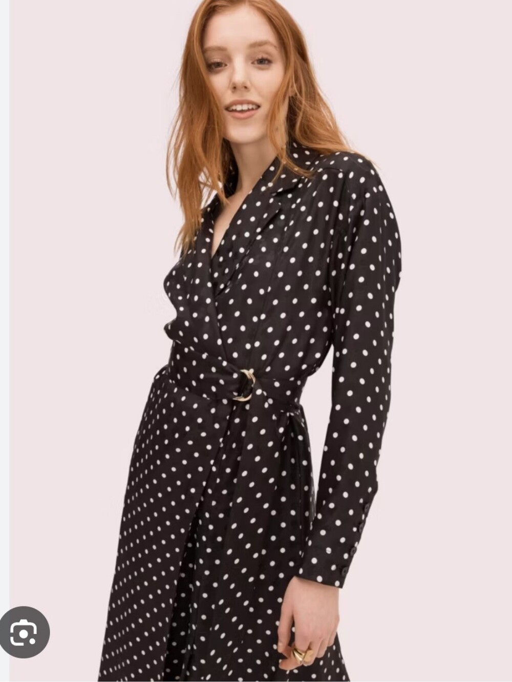 Kate Spade Cabana Polka Dot Wrap Belted Dress, Sz 2